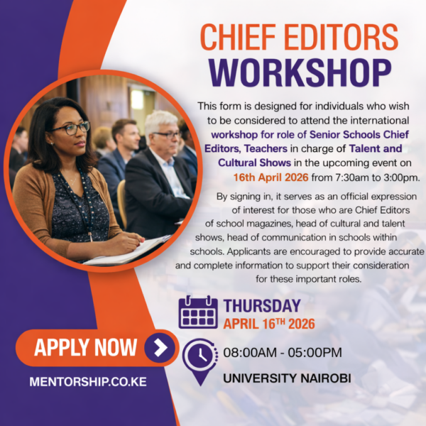 Workshop Chief Editors Form